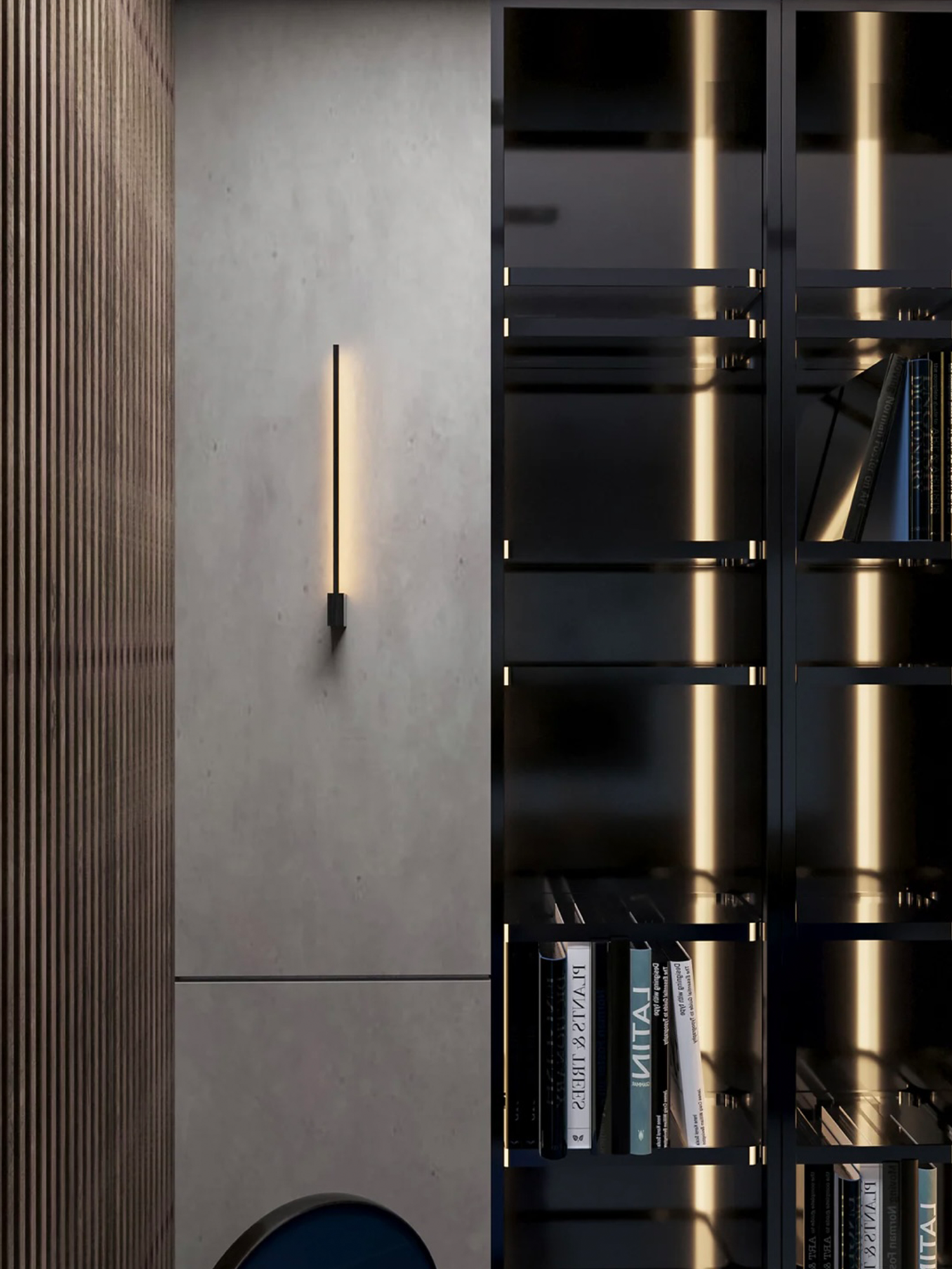 Lines Square Black - Wall Lamp