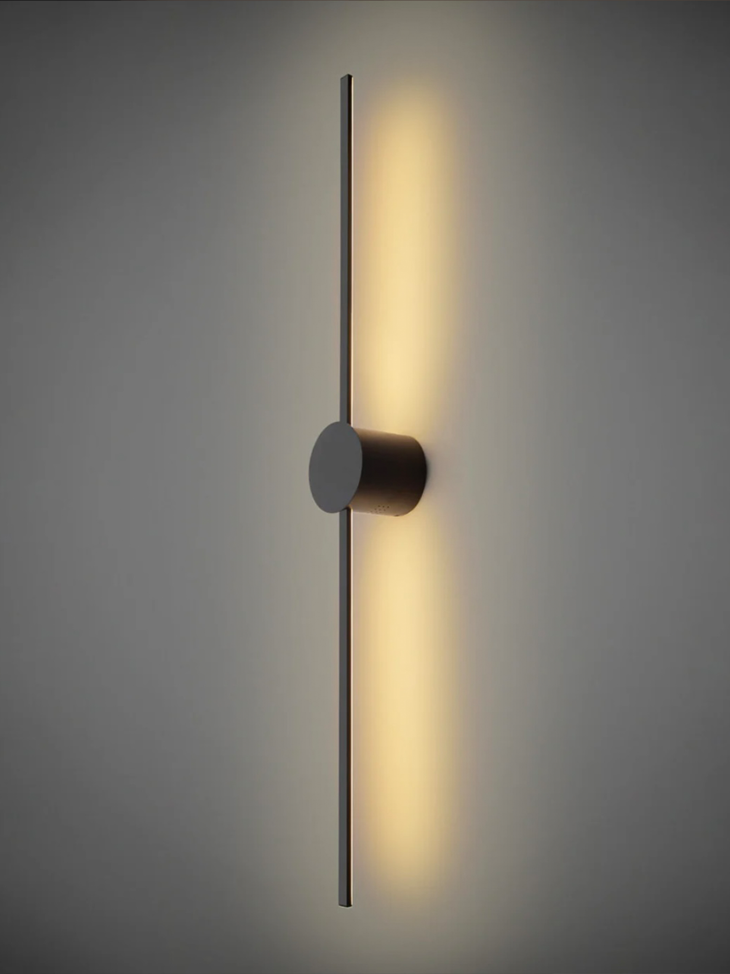 Double Lines Circle Black - Wall Lamp