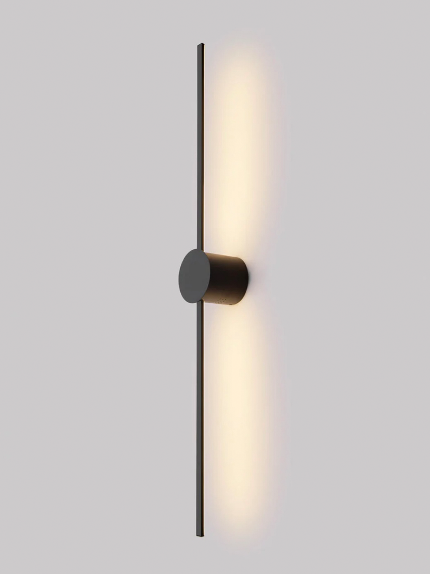 Double Lines Circle Black - Wall Lamp