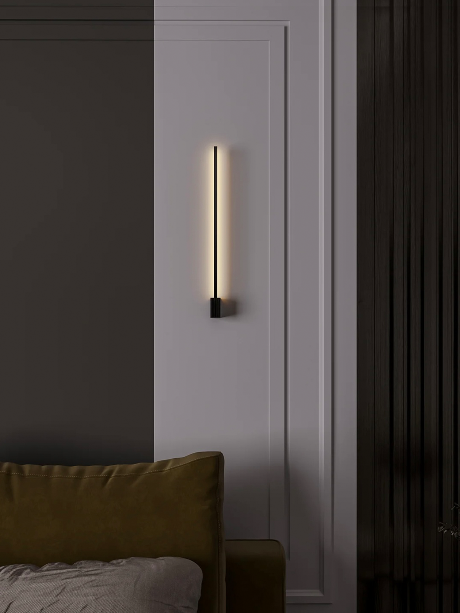 Lines Square Black - Wall Lamp